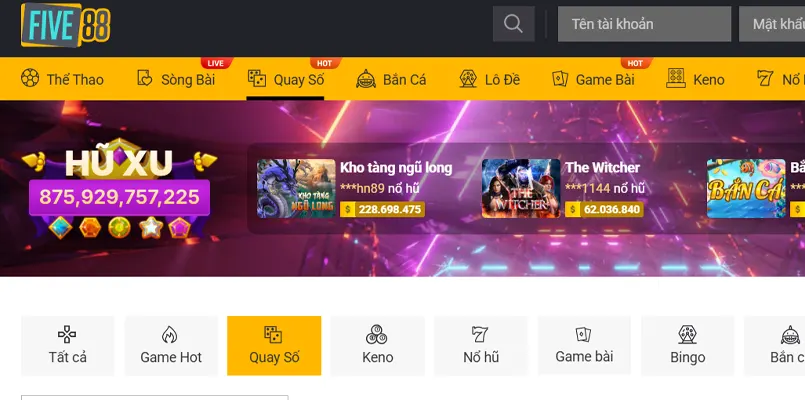tổng quan về nhà cái five88
