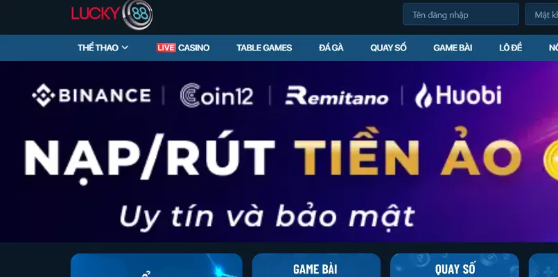 lucky88 2 Danh mục sản phẩm phong phú tại Lucky88