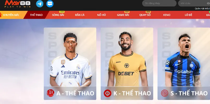 may88 2 Khu trò chơi cá cược phong phú tại MAY88